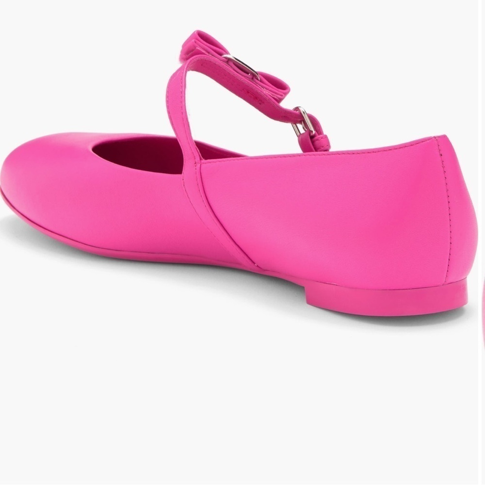 Ferragamo Lizz Leather Ballet Flat hot pink - Picture 2 of 8